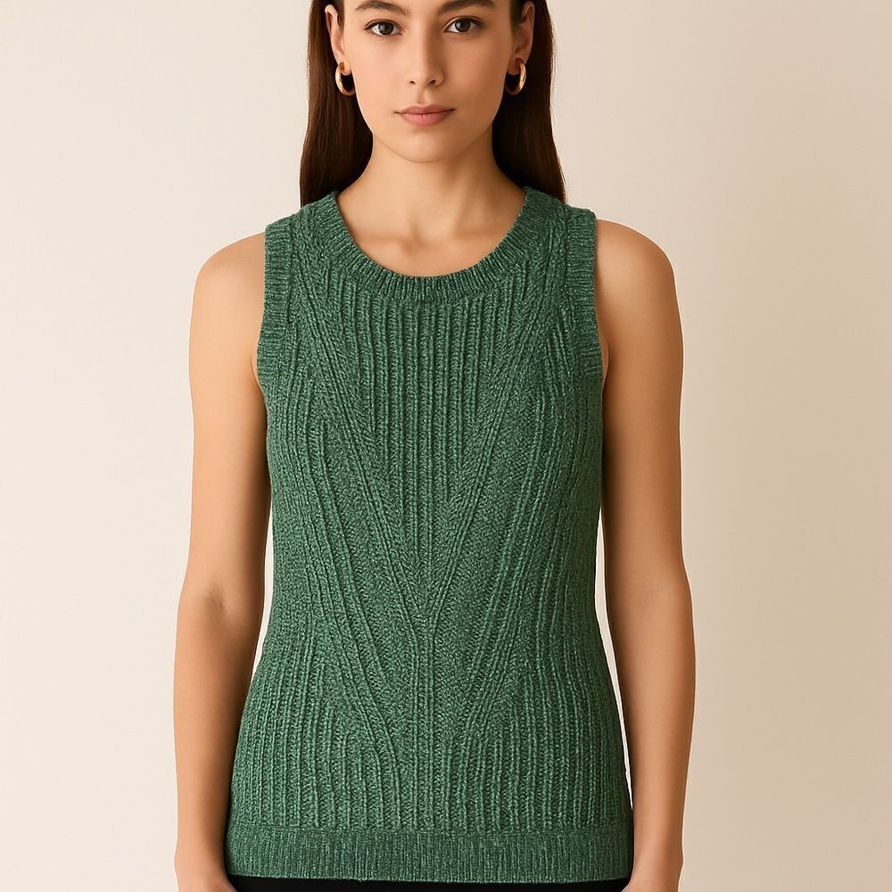 Anthropologie Lili’s Closet Sleeveless Crewneck Sweater Tunic